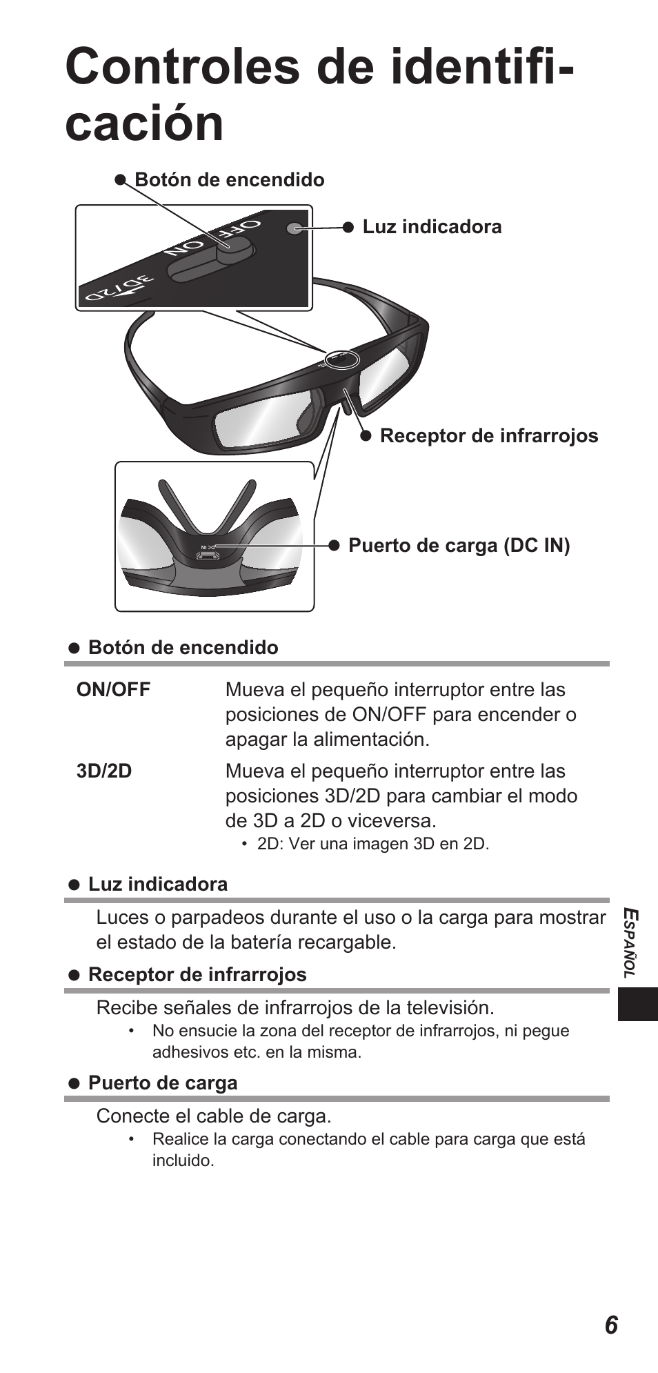 Controles de identifi - cación | Panasonic TYEW3D3LE User Manual | Page 133 / 208