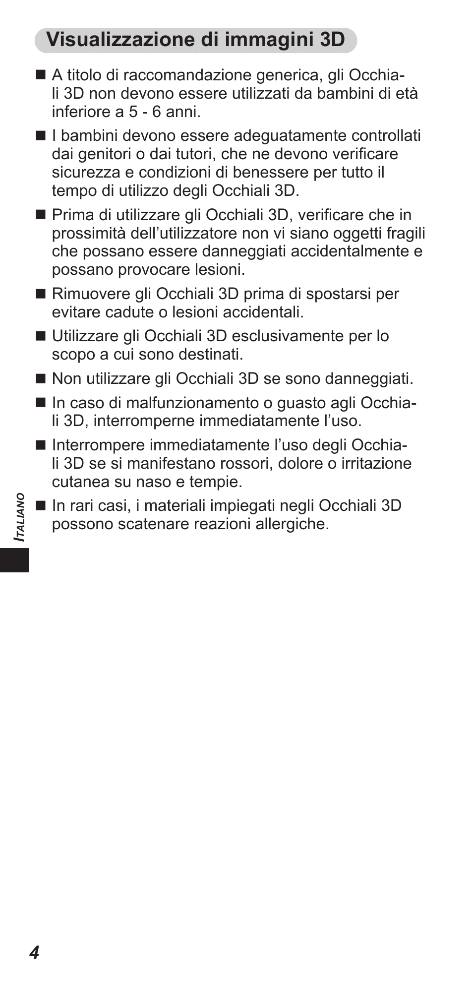Visualizzazione di immagini 3d | Panasonic TYEW3D3LE User Manual | Page 74 / 208