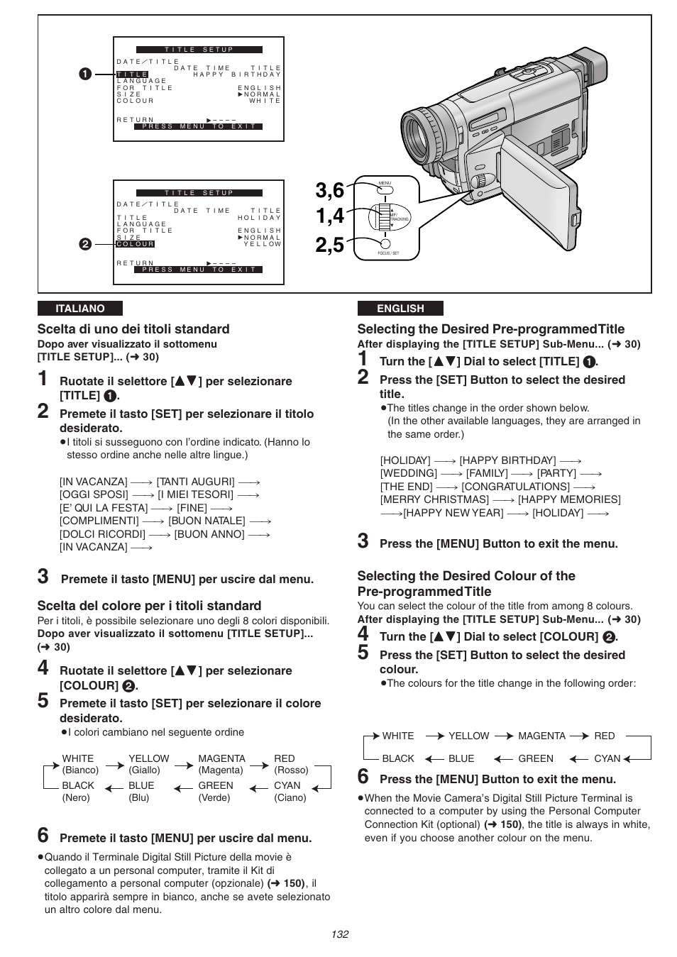 Panasonic NVVS4EG User Manual | Page 132 / 188