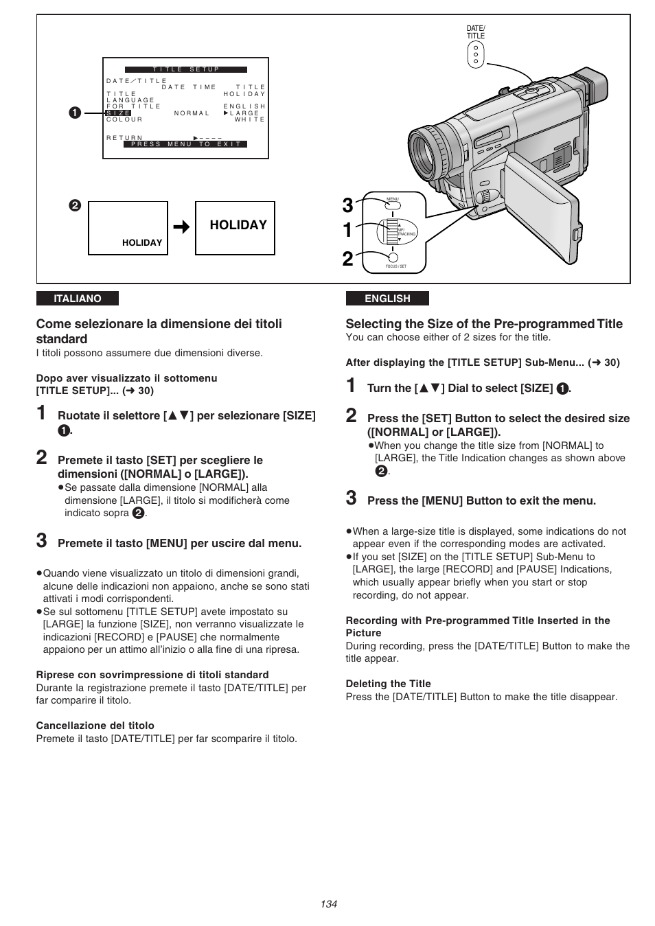Panasonic NVVS4EG User Manual | Page 134 / 188