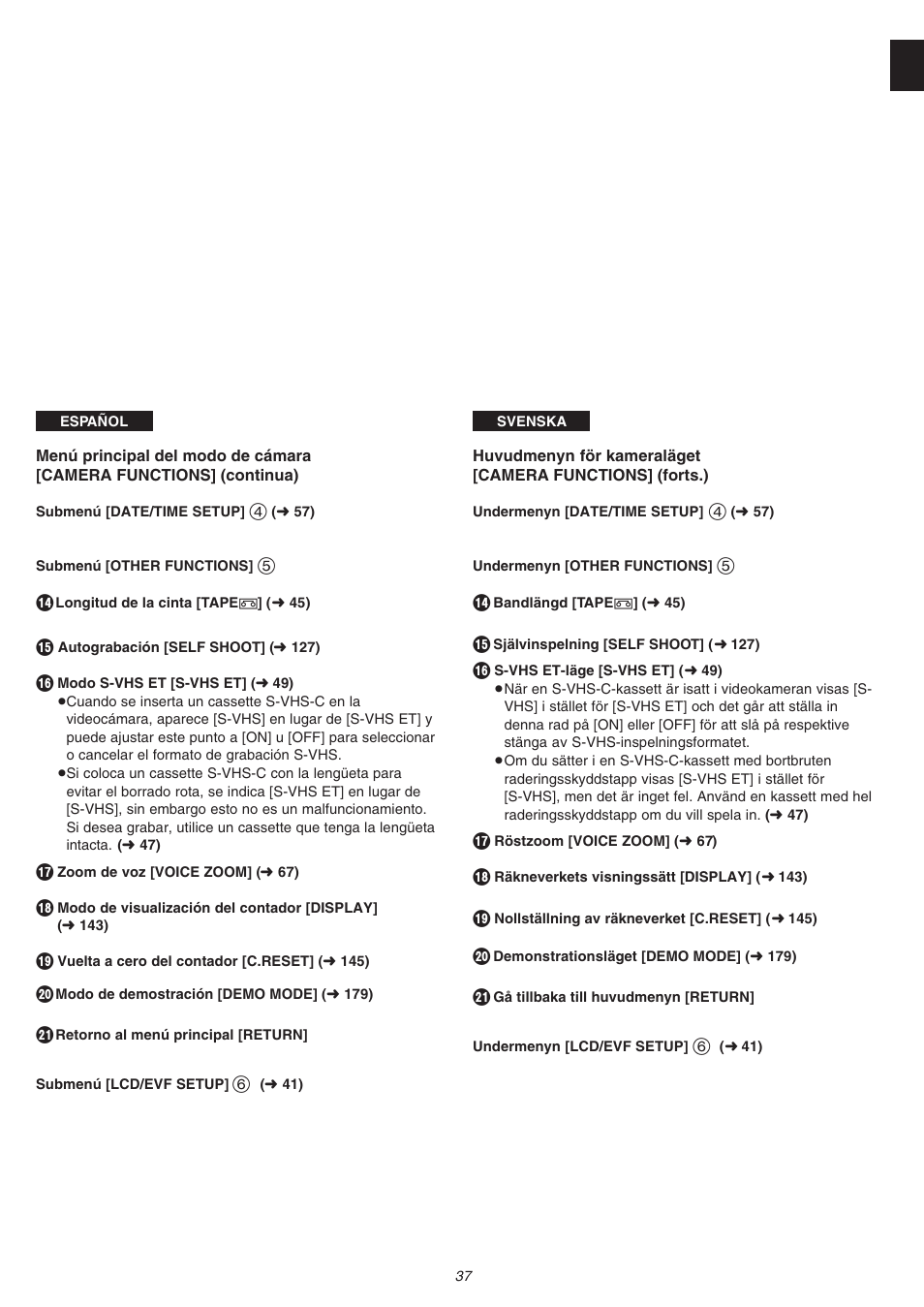 Panasonic NVVS4EG User Manual | Page 37 / 188
