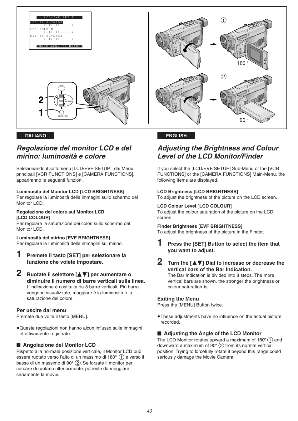 Panasonic NVVS4EG User Manual | Page 40 / 188