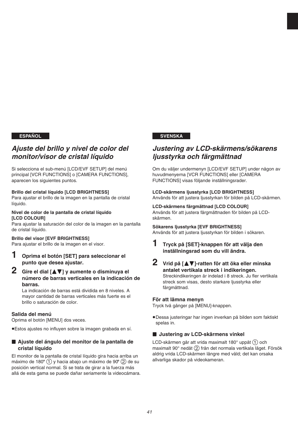 Panasonic NVVS4EG User Manual | Page 41 / 188