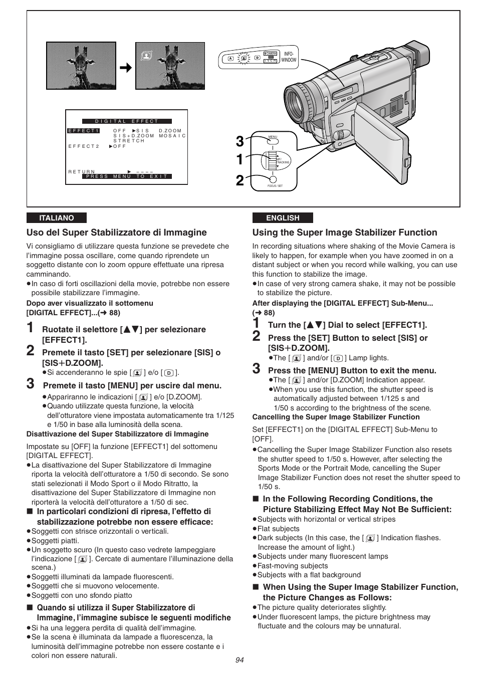 Panasonic NVVS4EG User Manual | Page 94 / 188