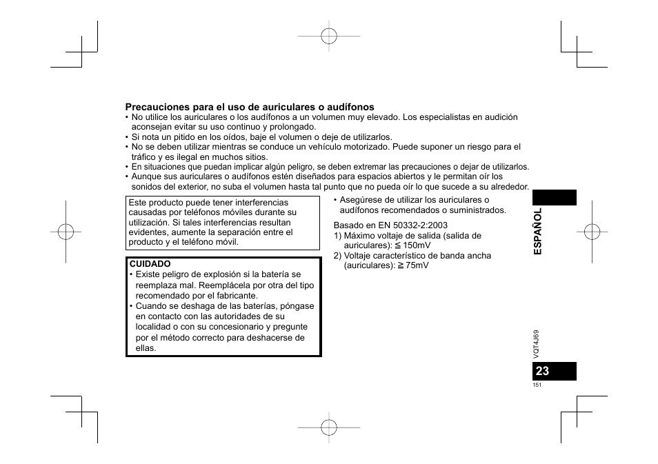 Panasonic RRXS350E User Manual | Page 151 / 178