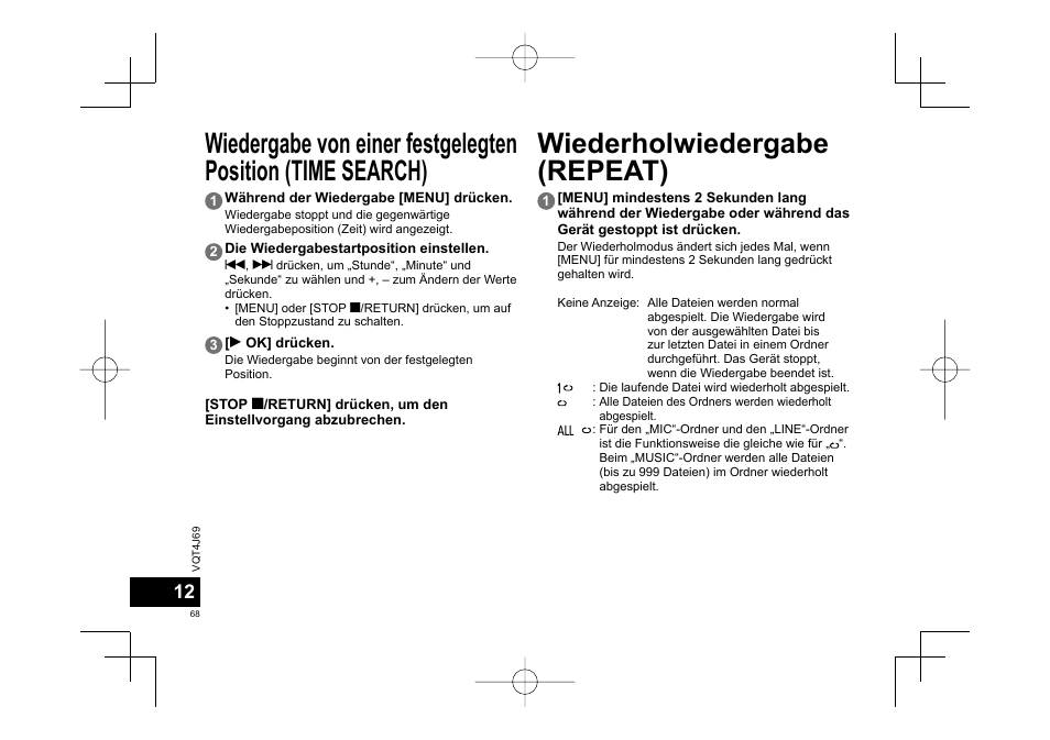 Panasonic RRXS350E User Manual | Page 68 / 178