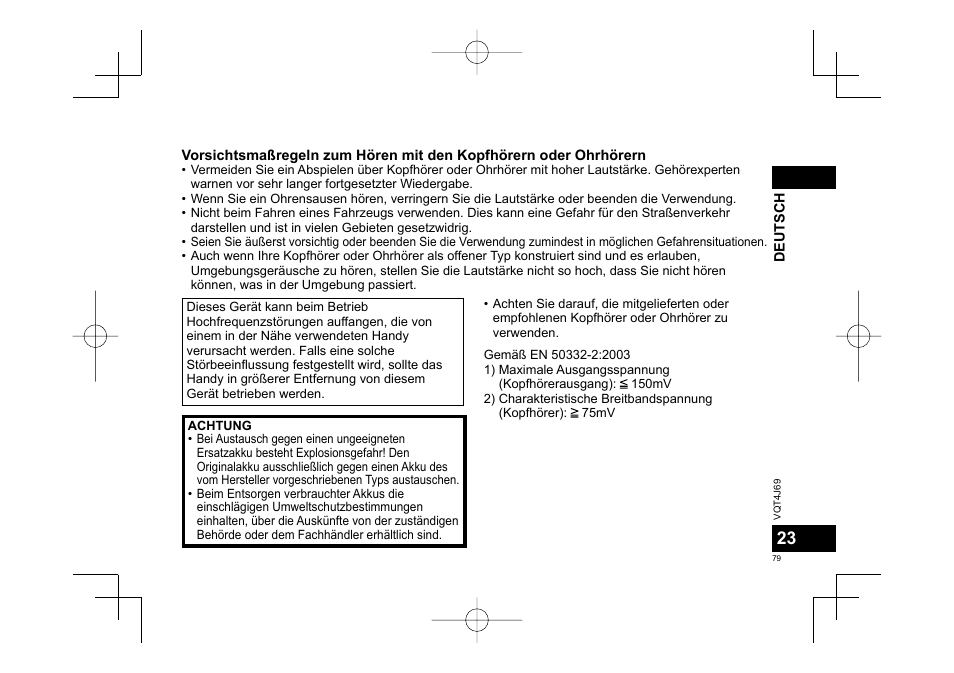 Panasonic RRXS350E User Manual | Page 79 / 178