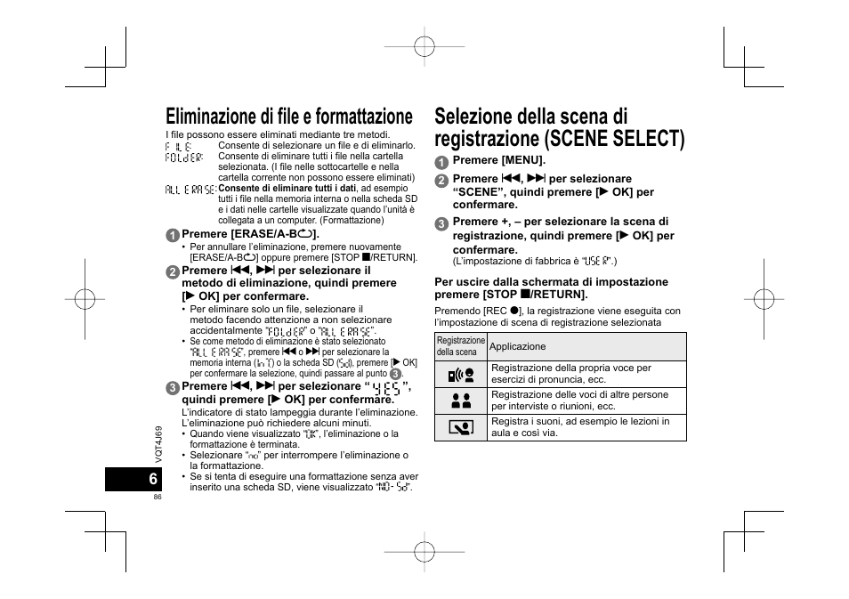 Panasonic RRXS350E User Manual | Page 86 / 178