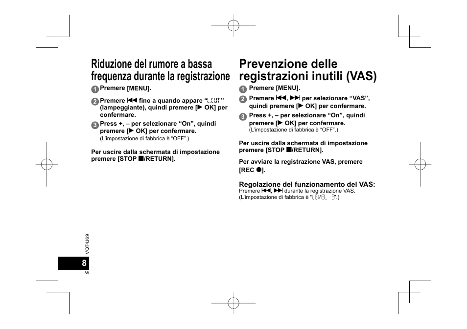 Panasonic RRXS350E User Manual | Page 88 / 178