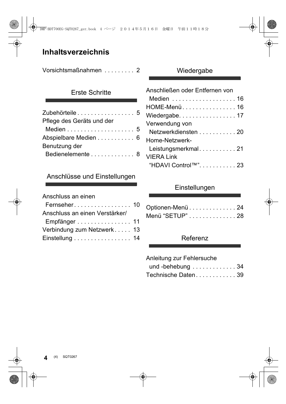 Panasonic DMPBDT700 User Manual | Page 4 / 112