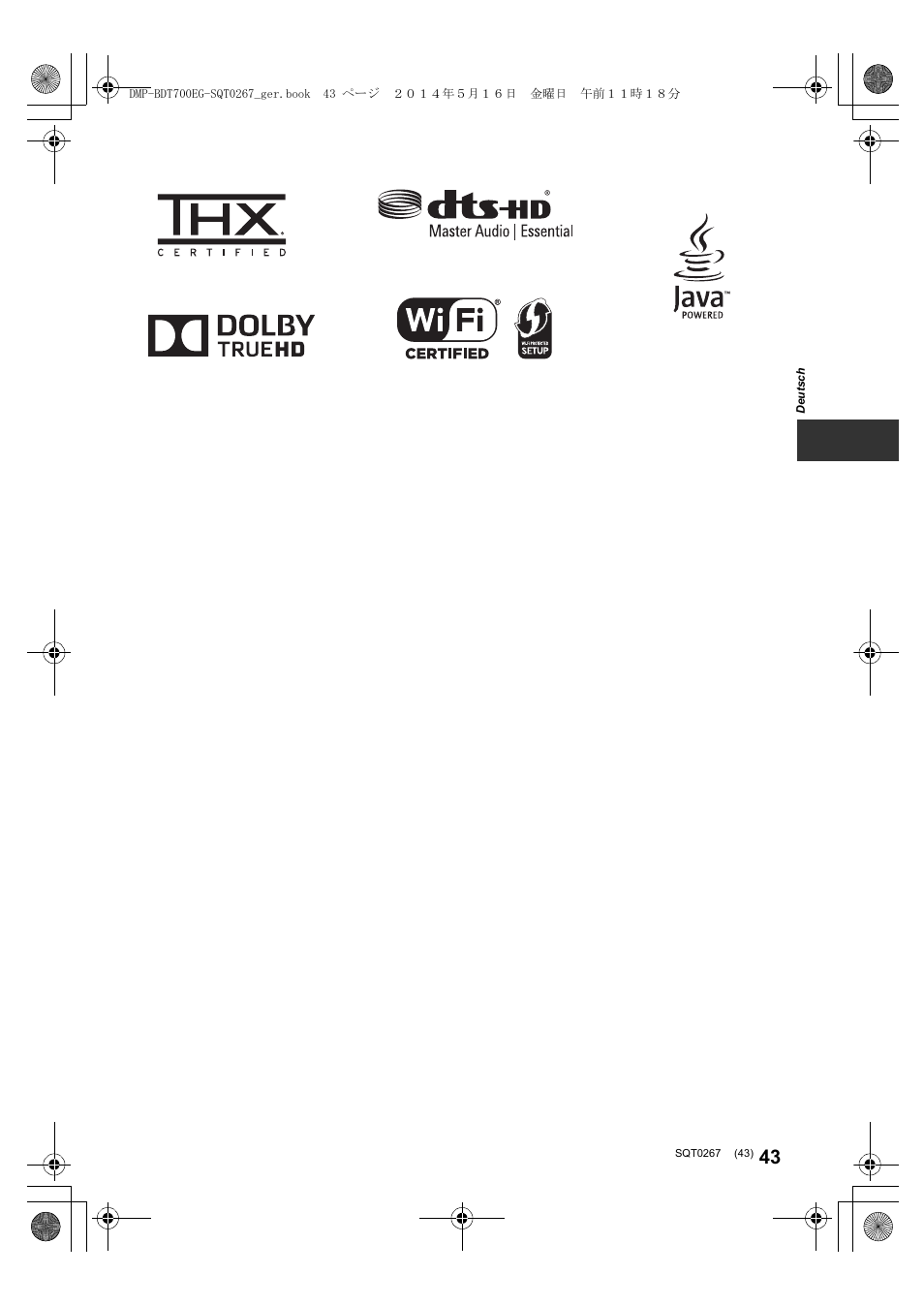 Panasonic DMPBDT700 User Manual | Page 43 / 112