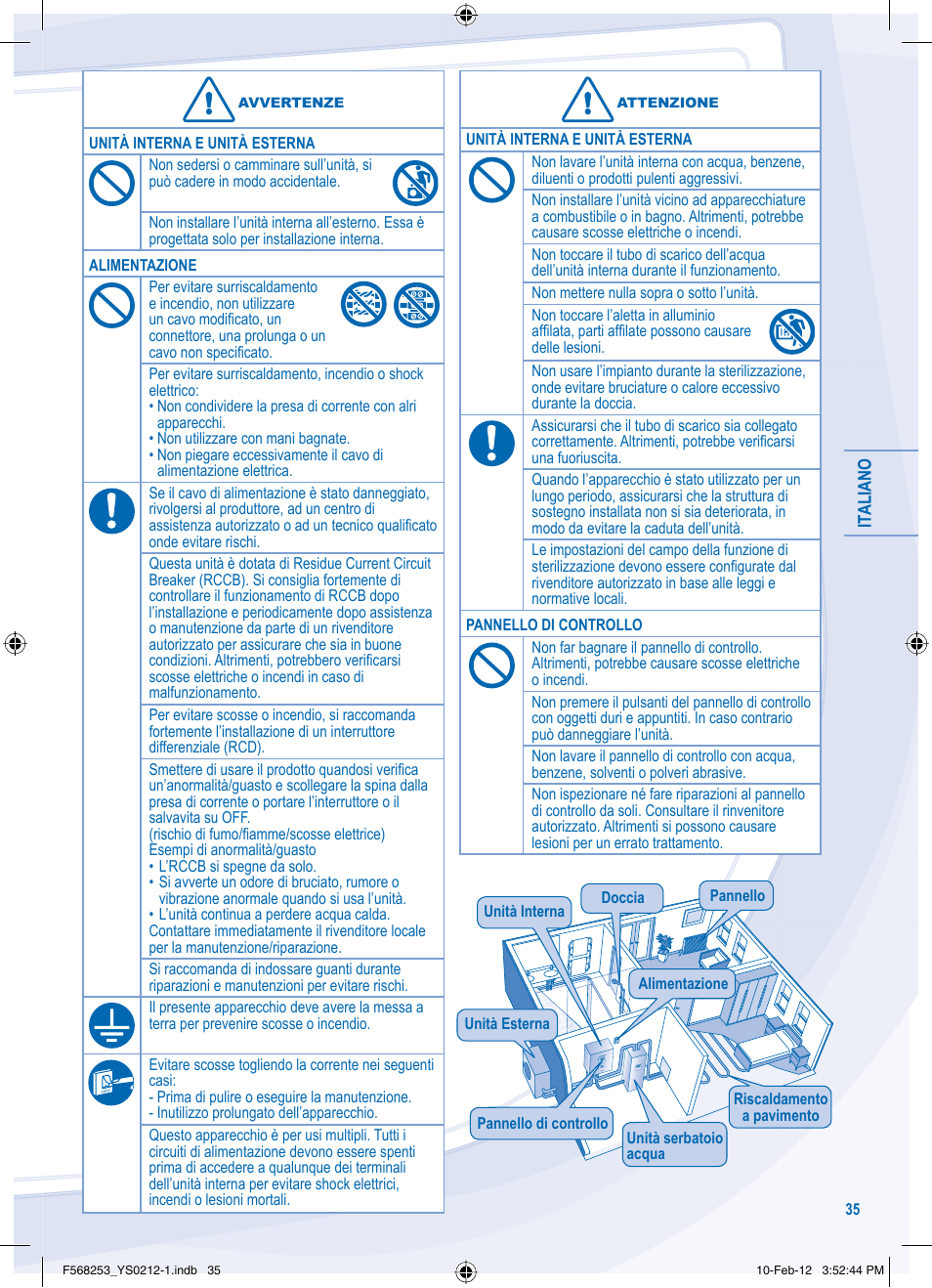 Panasonic WHUH09DE5 User Manual | Page 35 / 76