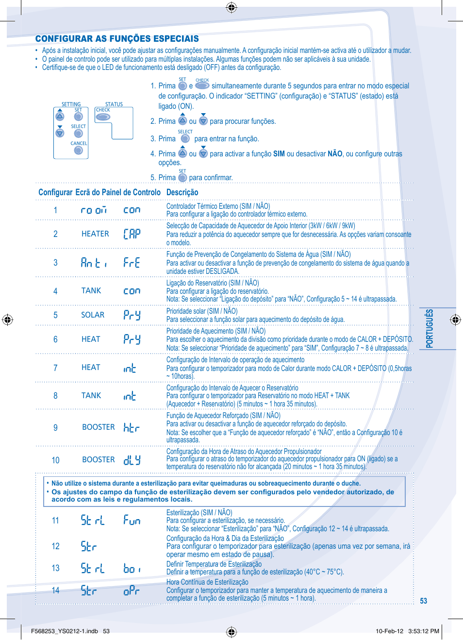 Panasonic WHUH09DE5 User Manual | Page 53 / 76