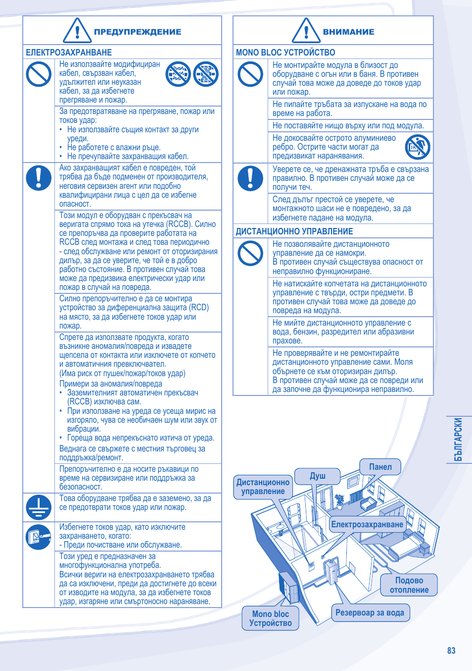 Panasonic WHMXC09D3E5 User Manual | Page 83 / 92