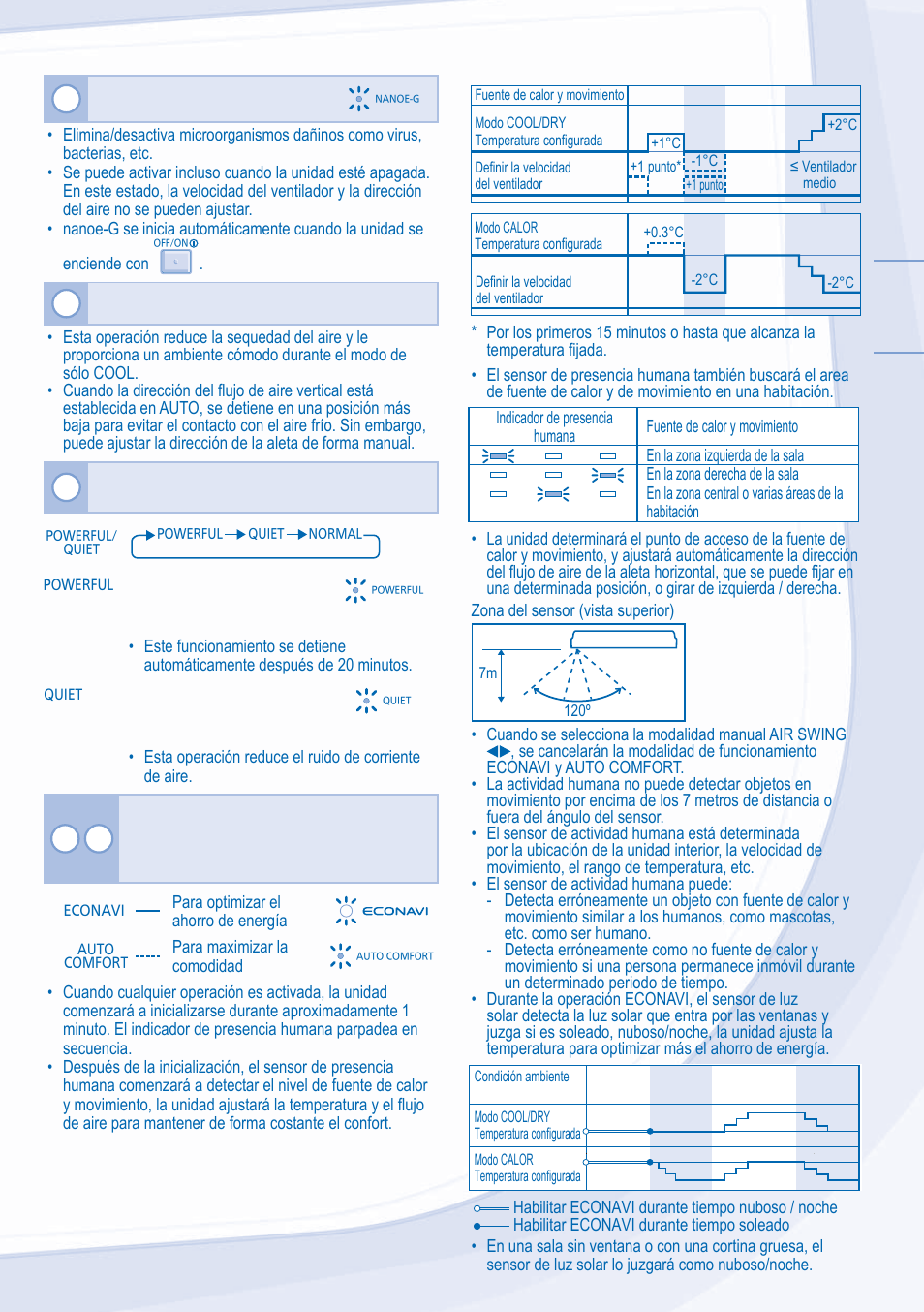 Esp añol | Panasonic CSXE15NKE3 User Manual | Page 23 / 52