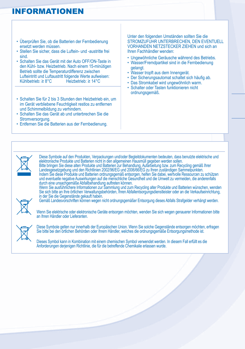Informationen | Panasonic CSXE15NKE3 User Manual | Page 35 / 52
