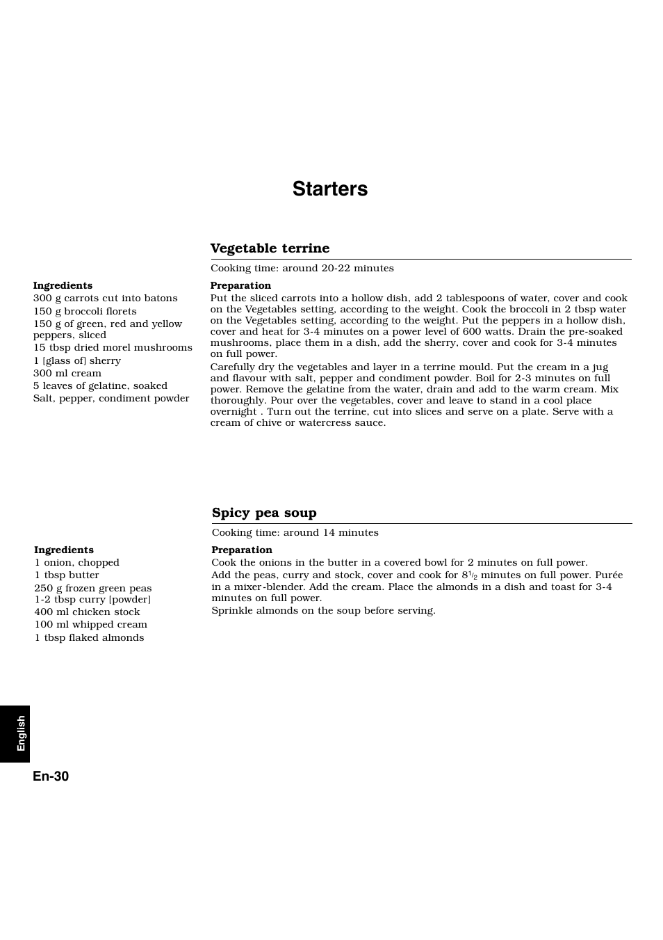 Starters | Panasonic NNL534MBWPG User Manual | Page 162 / 189