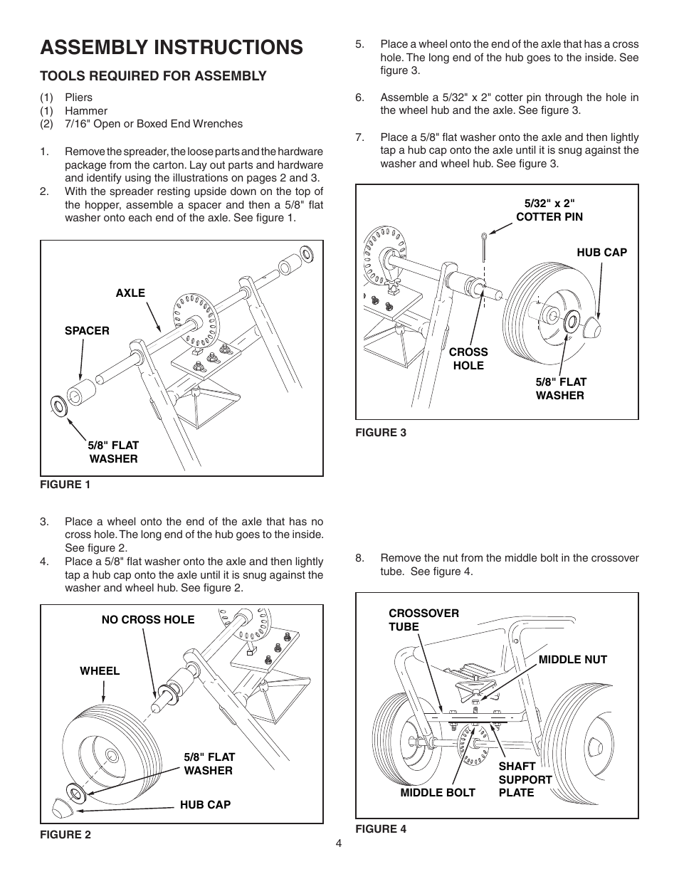 Assembly instructions | Agri-Fab 45-02103 User Manual | Page 4 / 12