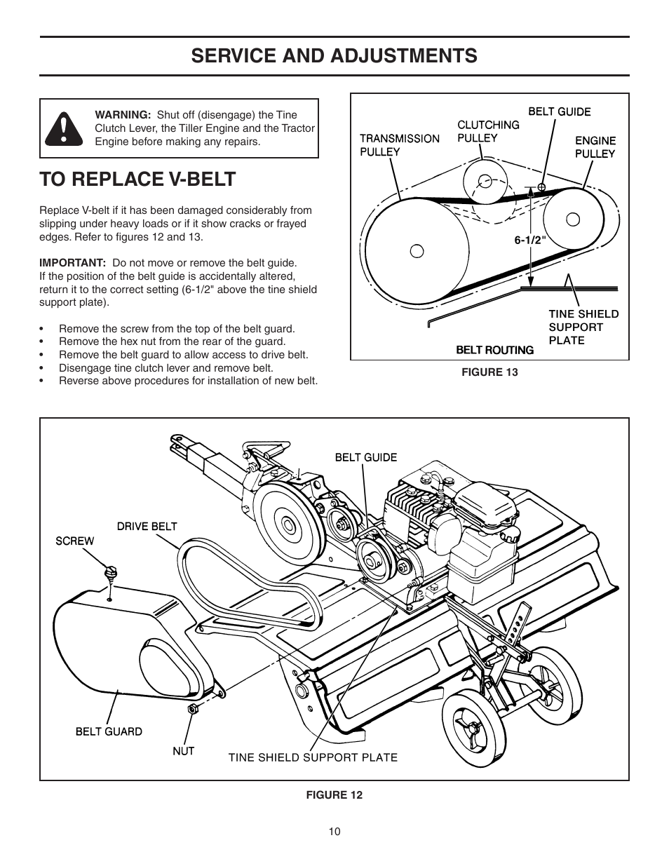 Service and adjustments | Agri-Fab 45-03085 User Manual | Page 10 / 16