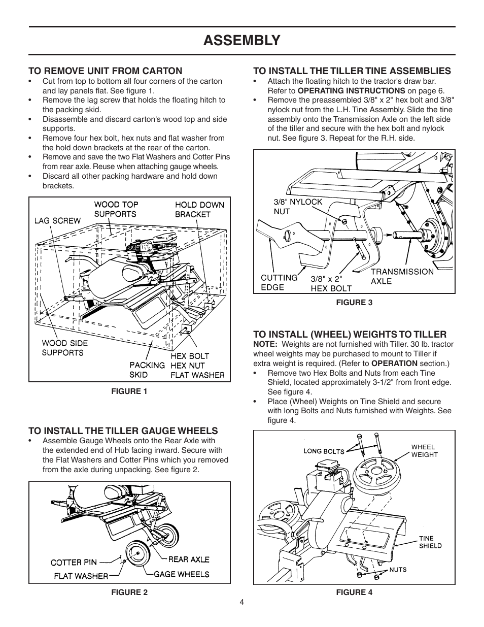 Assembly | Agri-Fab 45-03085 User Manual | Page 4 / 16