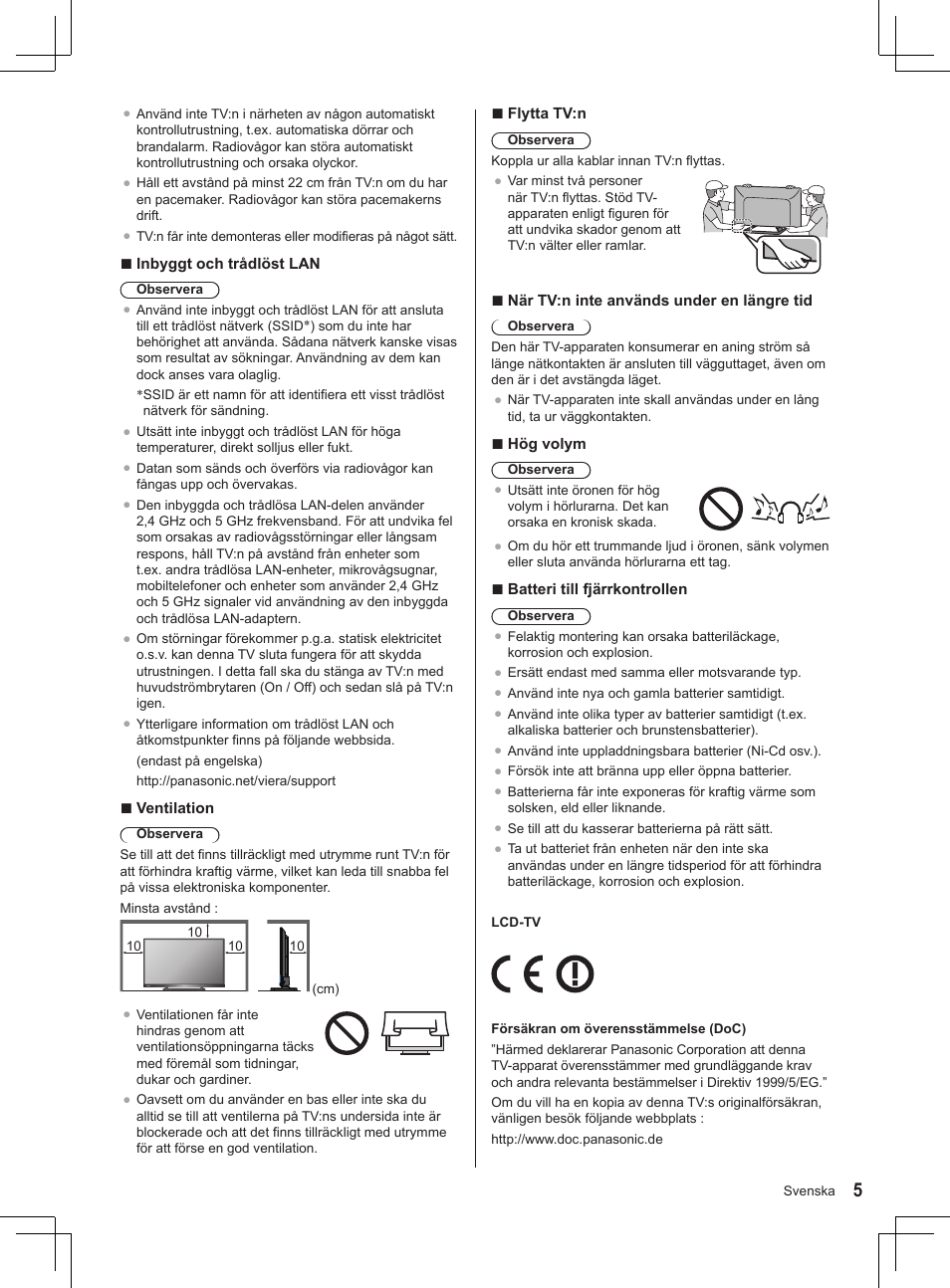 Panasonic TX32AS500Y User Manual | Page 125 / 140