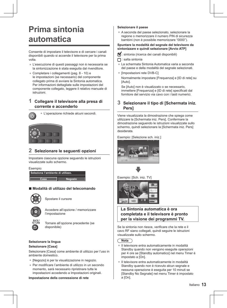 Prima sintonia automatica | Panasonic TX32AS500Y User Manual | Page 93 / 140