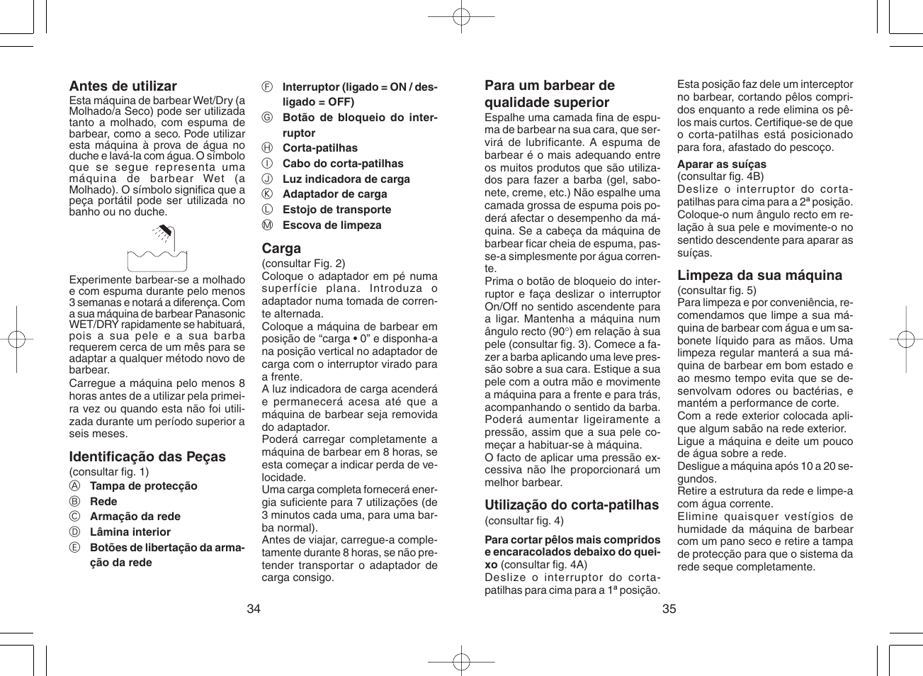 Panasonic ES3042 User Manual | Page 18 / 38