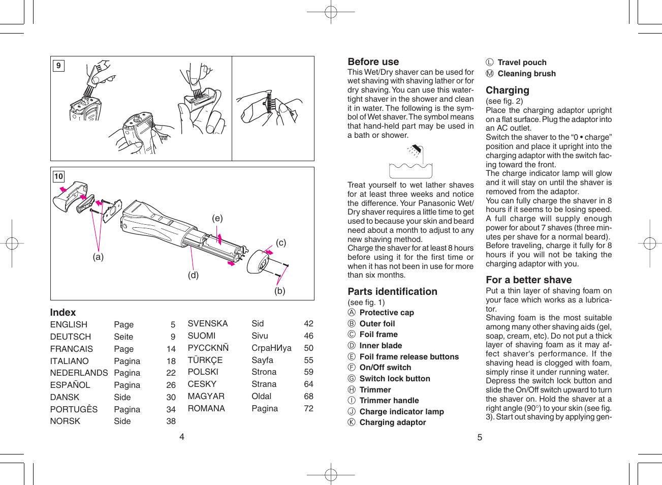 Panasonic ES3042 User Manual | Page 3 / 38