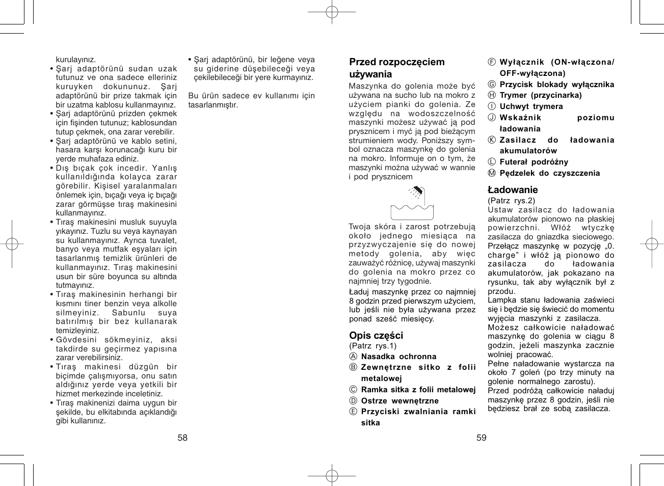 Panasonic ES3042 User Manual | Page 30 / 38