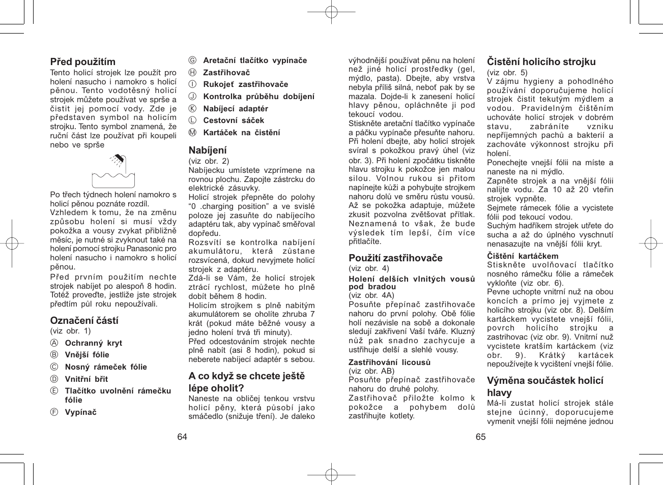 Panasonic ES3042 User Manual | Page 33 / 38