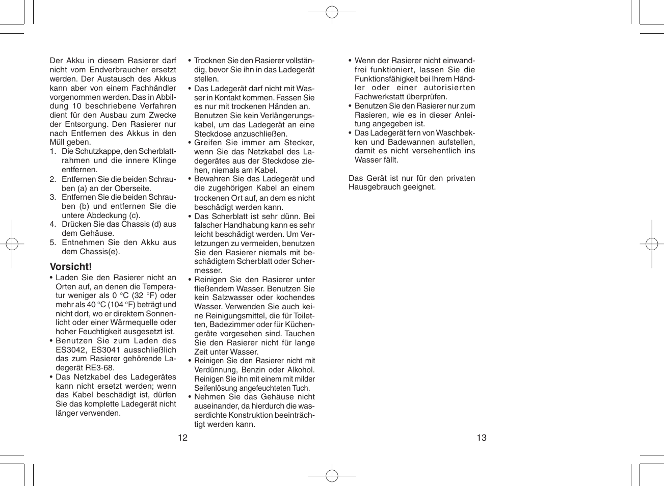 Panasonic ES3042 User Manual | Page 7 / 38