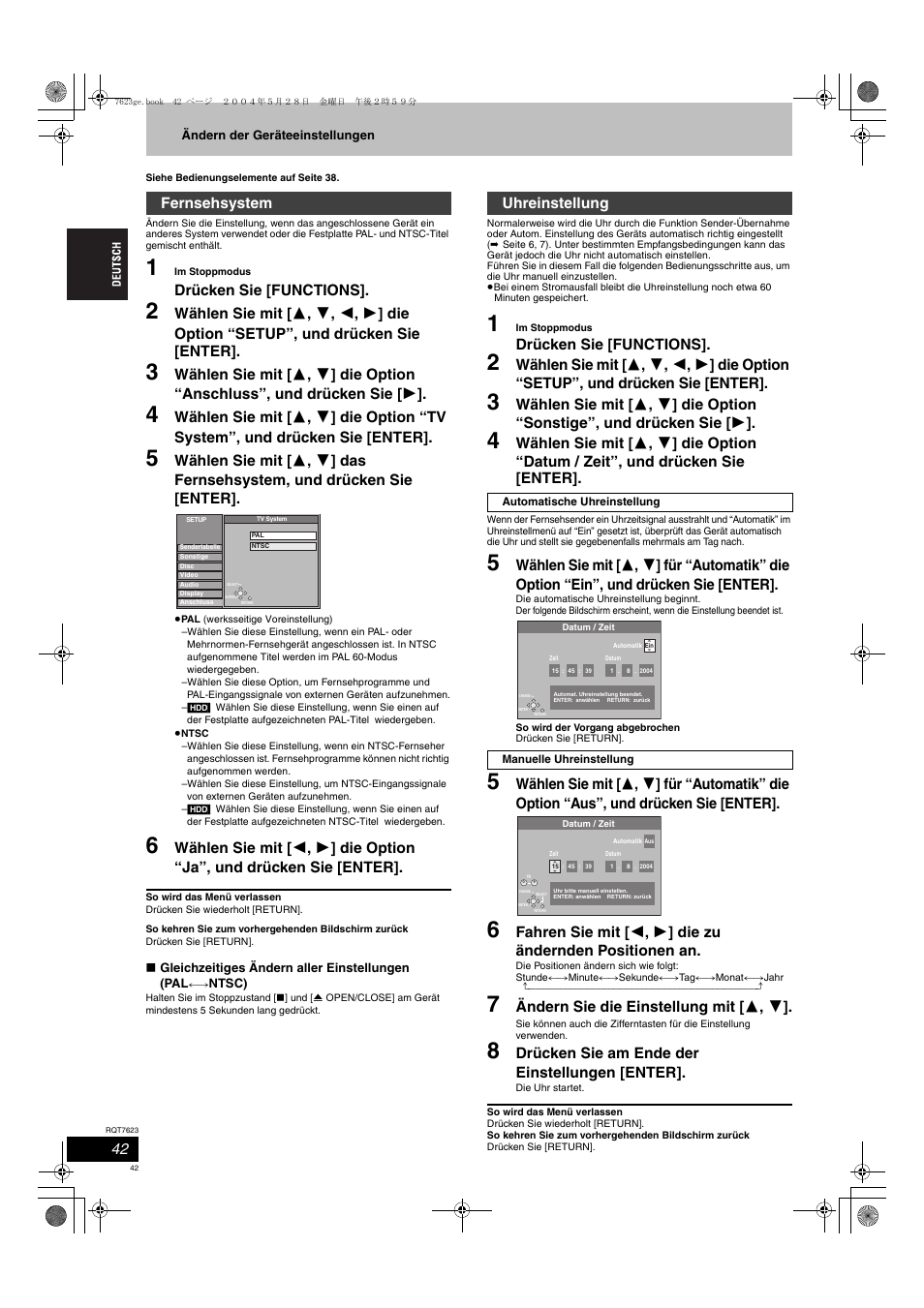 Panasonic SCHT1500 User Manual | Page 42 / 164