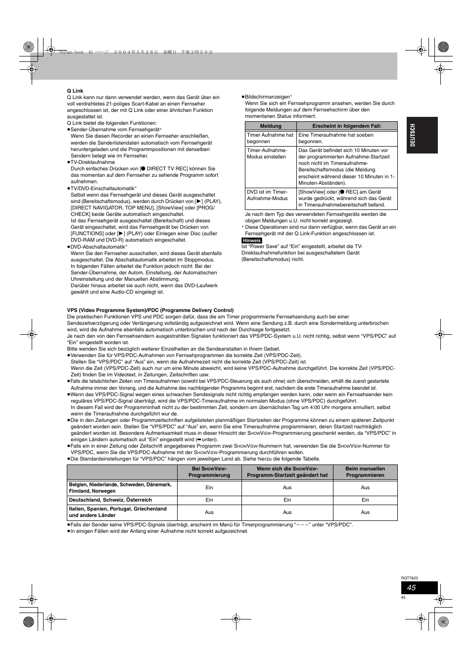 Panasonic SCHT1500 User Manual | Page 45 / 164