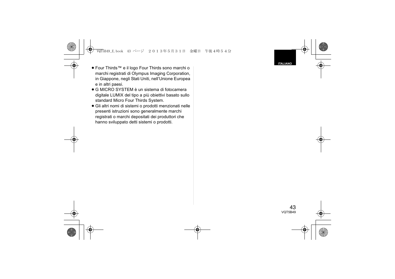 Panasonic HH020AE User Manual | Page 43 / 72