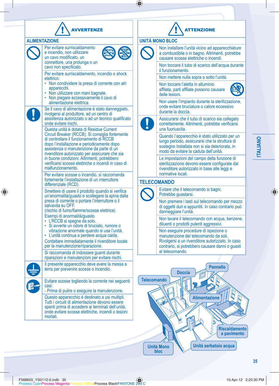Panasonic WHMXF12D9E8 User Manual | Page 35 / 76
