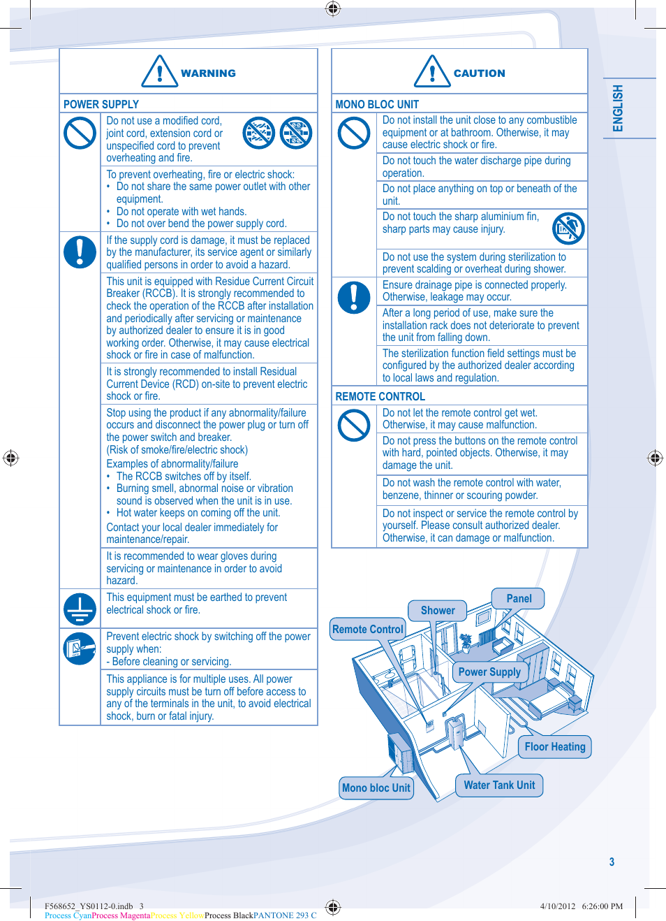 Panasonic WHMDF09C3E8 User Manual | Page 3 / 76