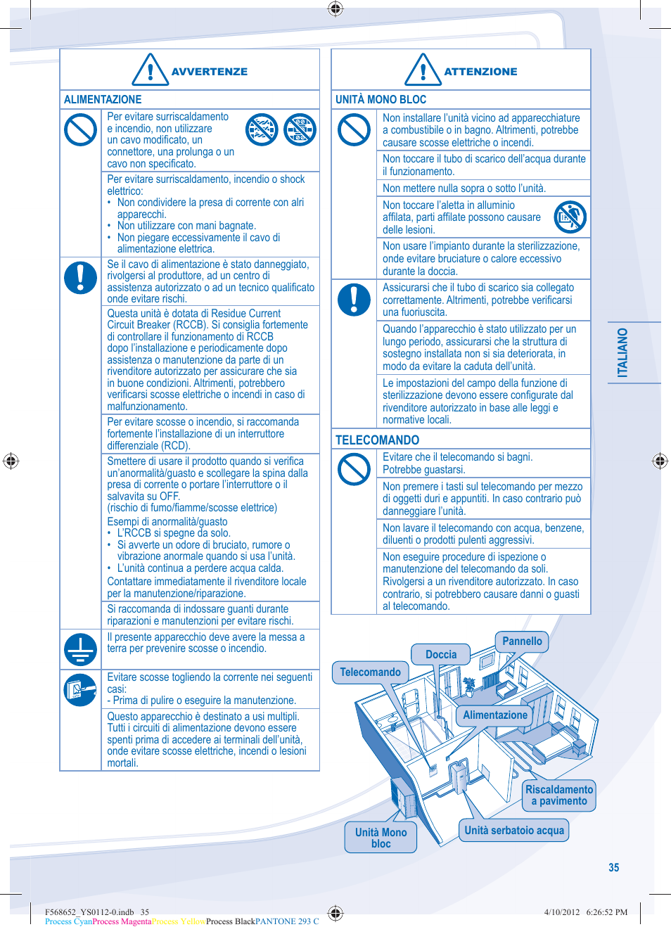 Panasonic WHMDF09C3E8 User Manual | Page 35 / 76