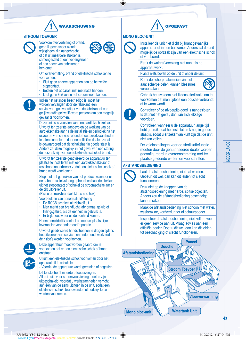 Panasonic WHMDF09C3E8 User Manual | Page 43 / 76