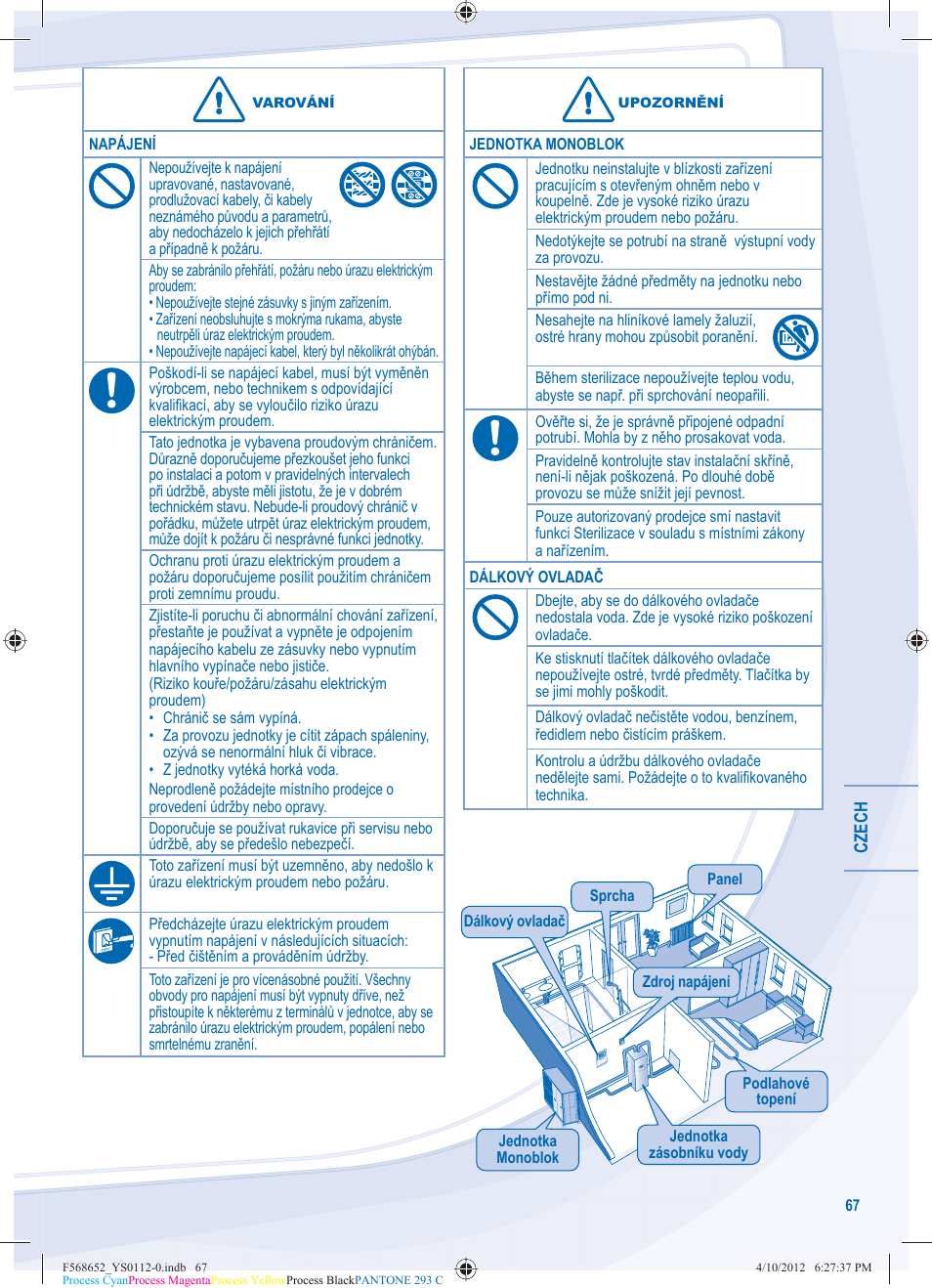 Panasonic WHMDF09C3E8 User Manual | Page 67 / 76