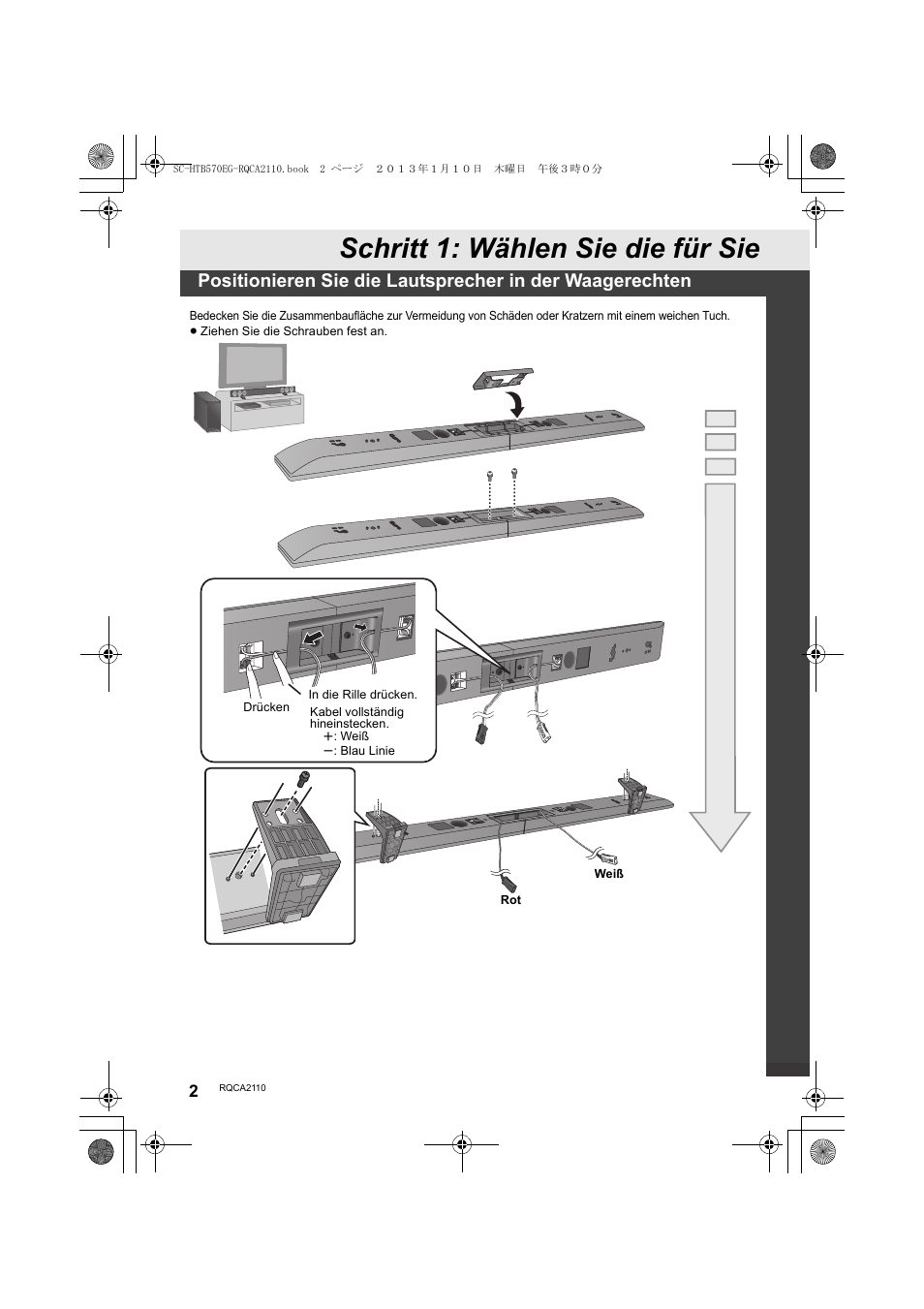 Schritt 1: wählen sie die für sie | Panasonic SCHTB570EG User Manual | Page 2 / 52
