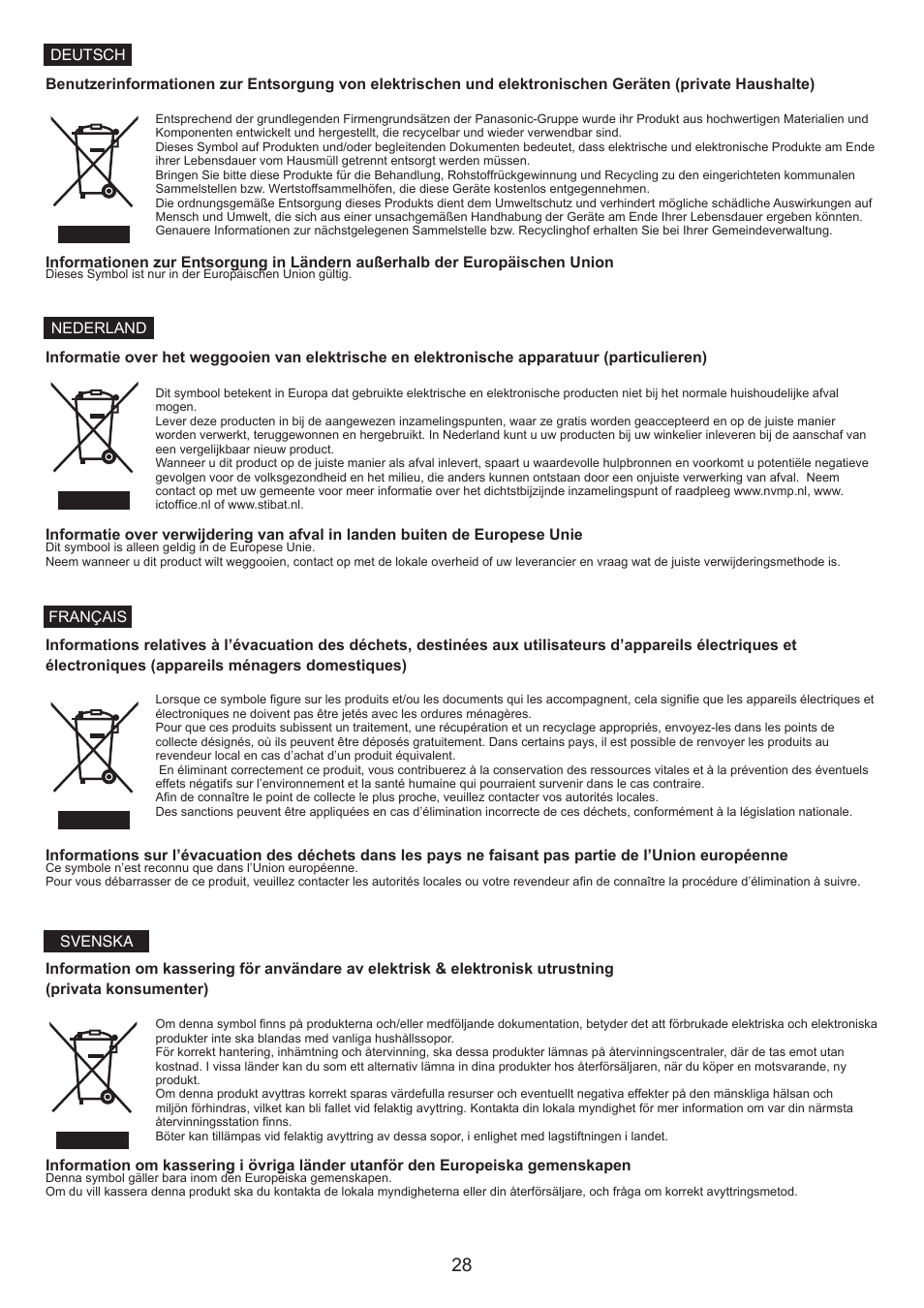 Panasonic MCCG661 User Manual | Page 28 / 32