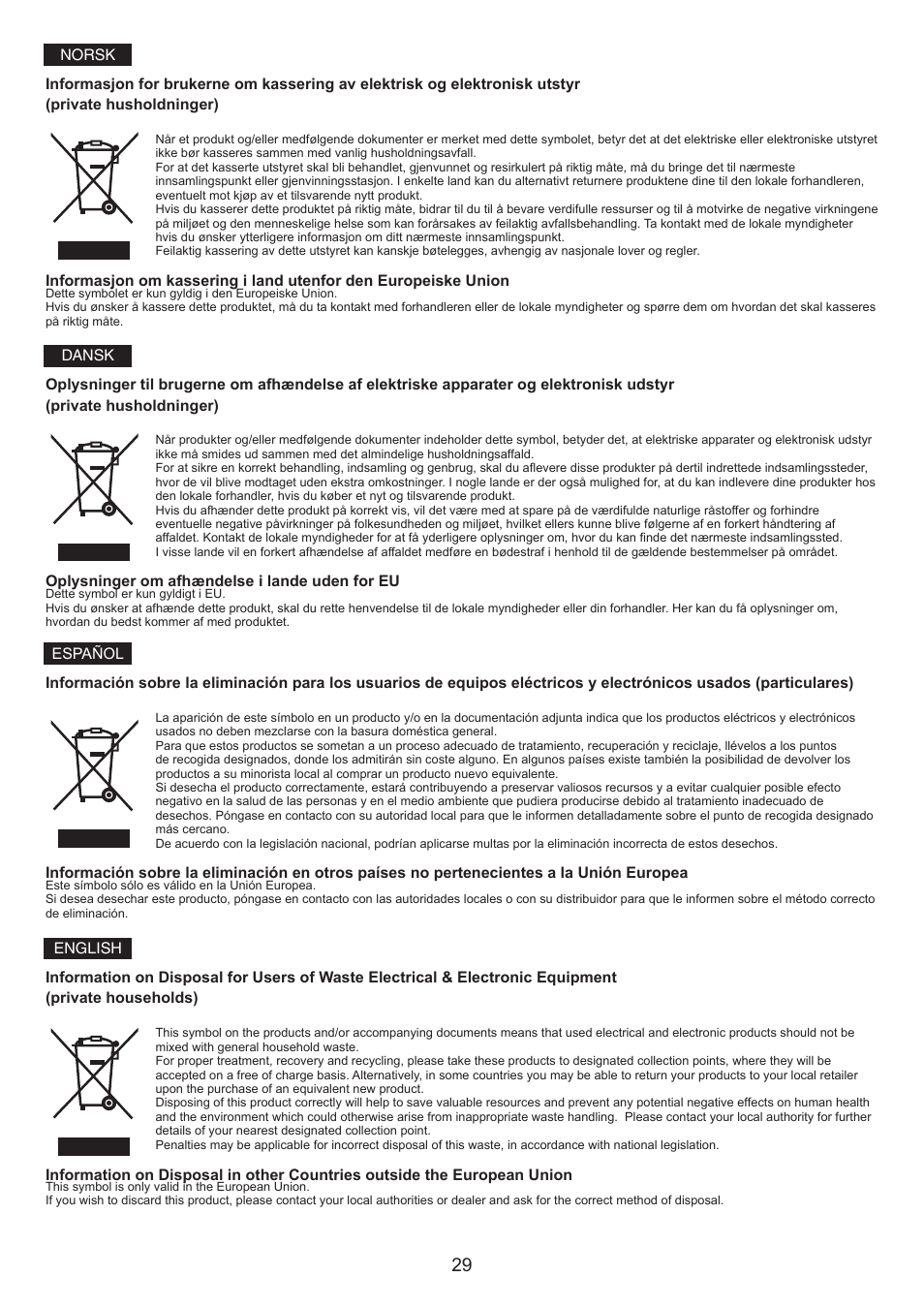 Panasonic MCCG661 User Manual | Page 29 / 32