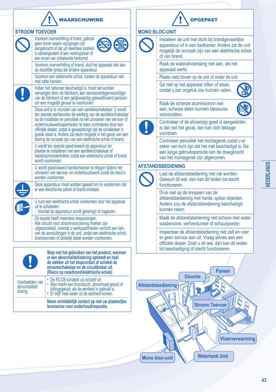 Panasonic WHMDF16C6E5 User Manual | Page 43 / 76