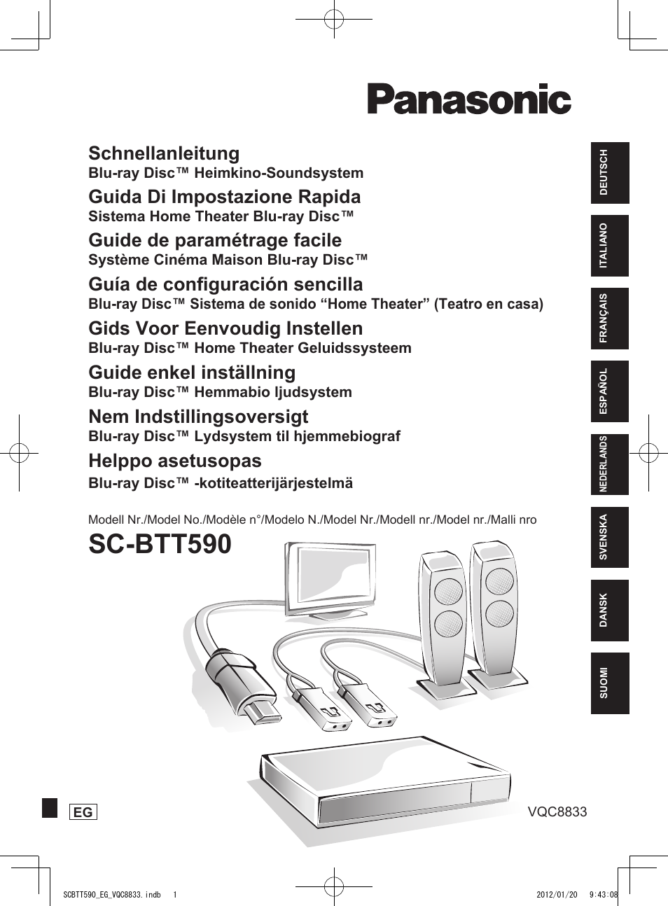 Panasonic SCBTT590EGK User Manual | 36 pages