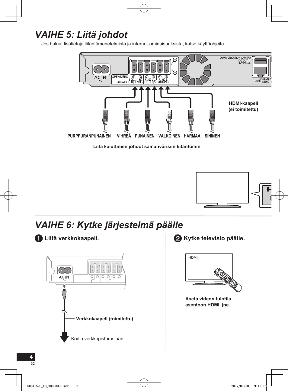 Panasonic SCBTT590EGK User Manual | Page 32 / 36