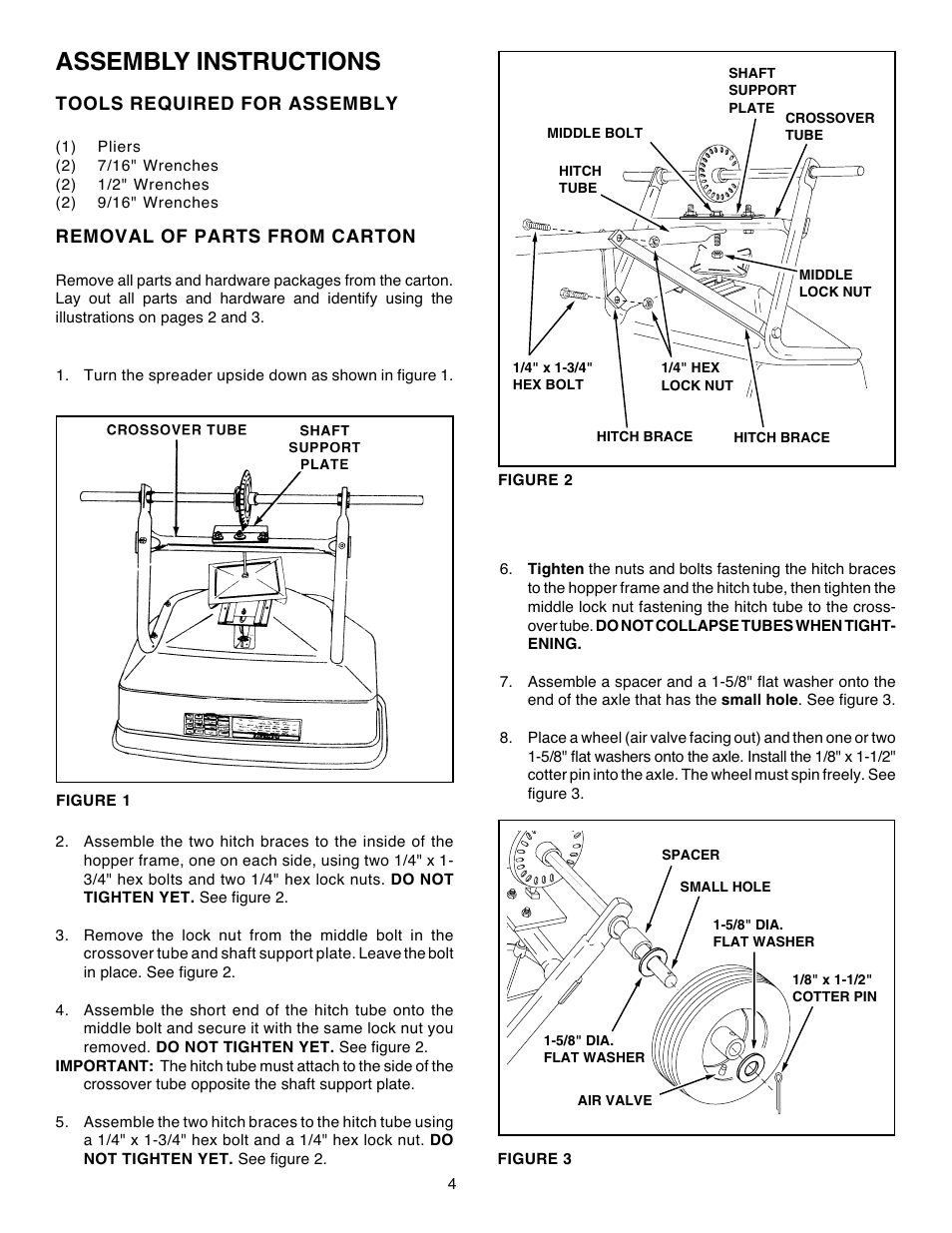 Assembly instructions | Agri-Fab 45-02113 User Manual | Page 4 / 12