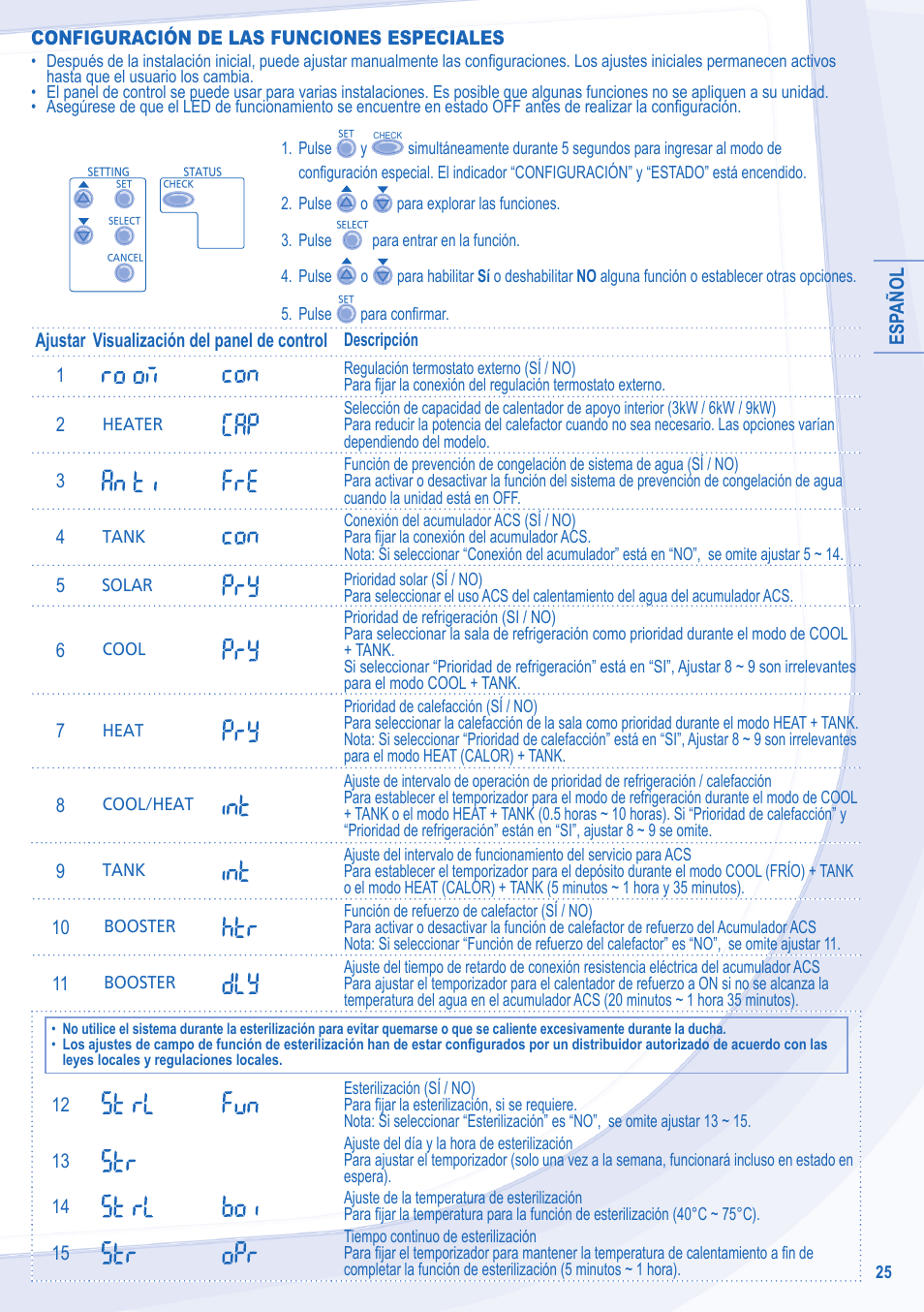Panasonic WHSDC14C6E5 User Manual | Page 25 / 92