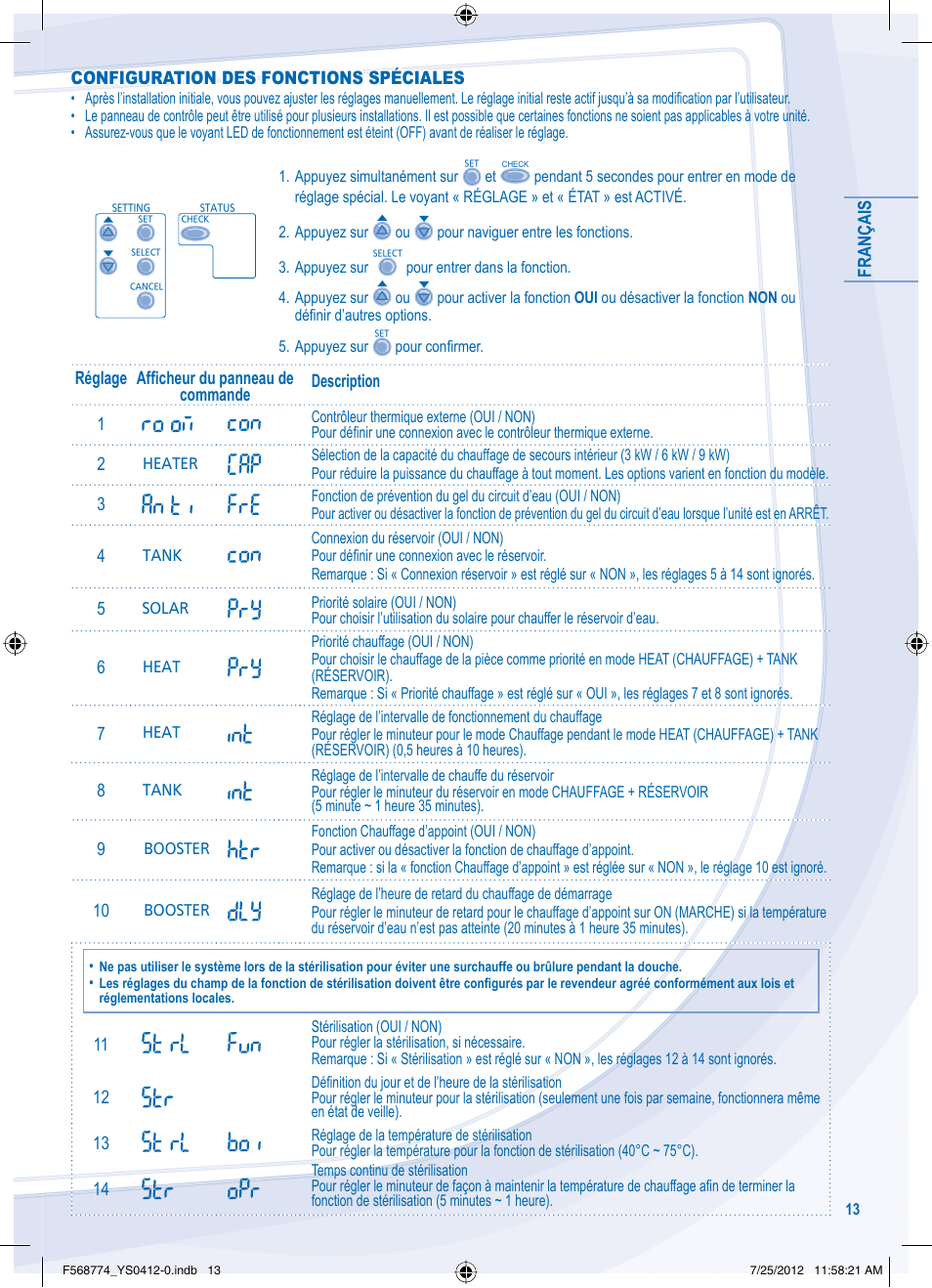 Panasonic WHSDF03E3E5 User Manual | Page 13 / 76