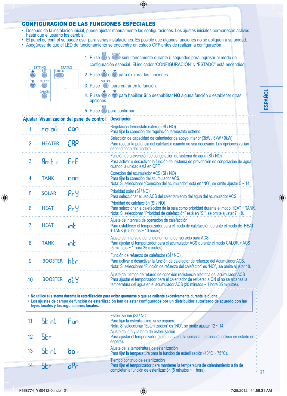 Panasonic WHSDF03E3E5 User Manual | Page 21 / 76