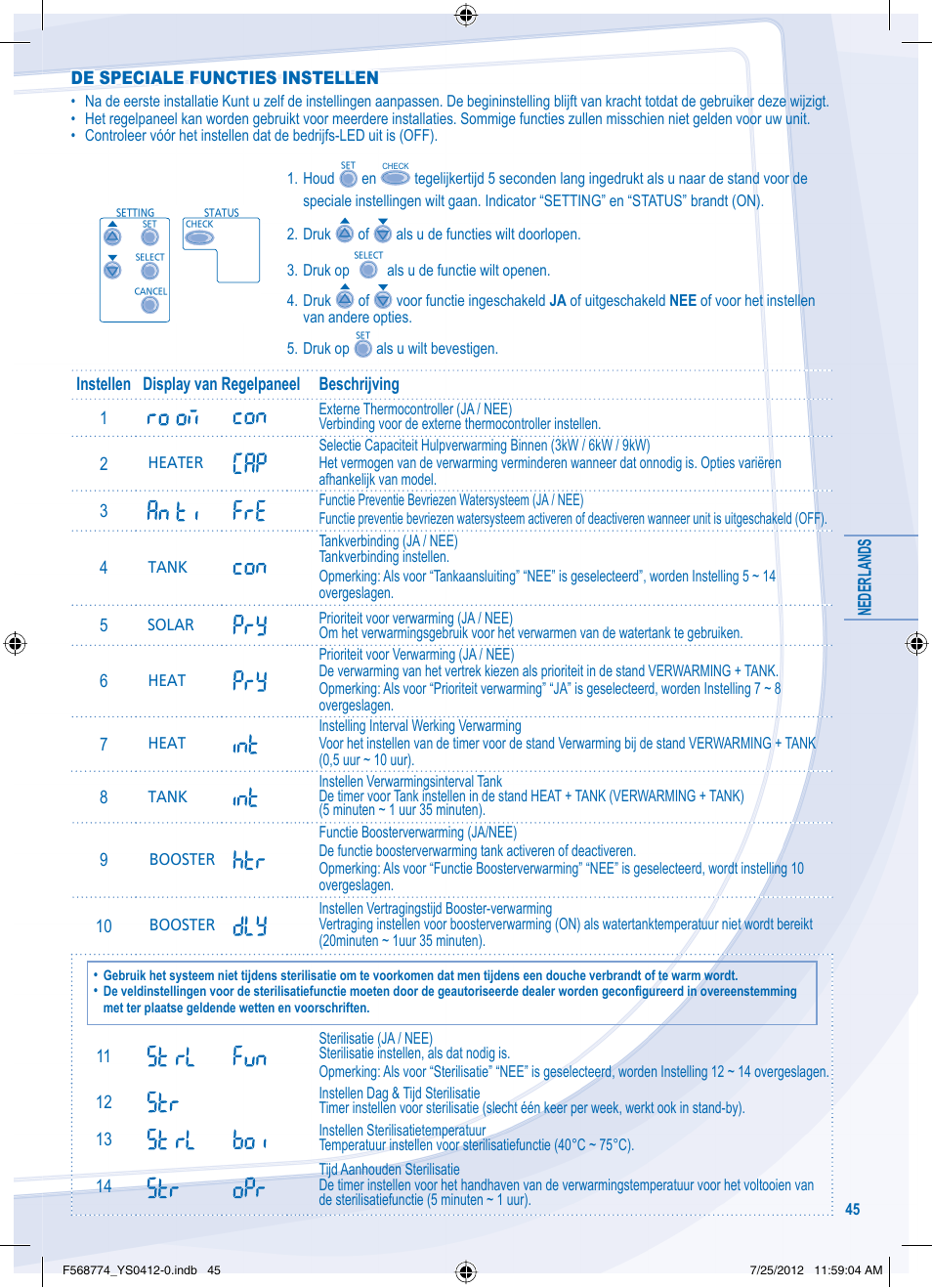 Panasonic WHSDF03E3E5 User Manual | Page 45 / 76